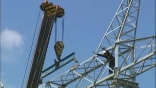 Строительство ЛЭП 500 кВ (Construction of 500 kV transmission line)