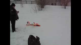 RC-Aviation.ru Катание мотопланера по снегу