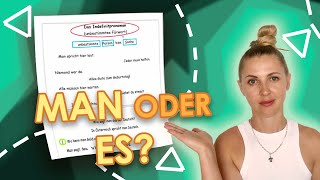 man или es? Неопределённое местоимение в немецком языке_Уровень А1
