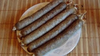 Колбаски охотничьи (рецепт приготовления).