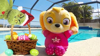 Skye Swimming Pool Adventure with The Easter Bunny