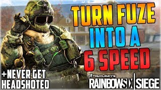 TURN FUZE INTO A 6 SPEED - SUPER SPEED GLITCH + NEVER GET HEADSHOTED GLITCH - (Rainbow Six Siege)