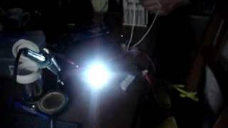 自作残光ユニットの動作確認
