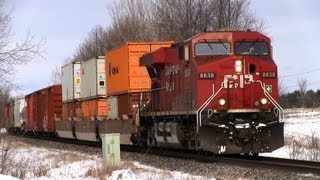 CP 8838 met CP 8739 at Craighurst 1/2 (03FEB2013)