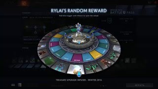 Dota 2 кручу рулетку на 11 лвл компендиума и открываем сокровищницу