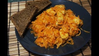 Тушеная капуста с мясом Невероятно вкусная
