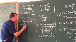 Clase 9: Problema 5; Planeta y satélite.