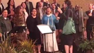 Ayrian leading the Life Tab choir.