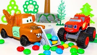 Мультики про машинки Вспыш и чудо машинки Крушила украл Конфеты M&M's Мультфильмы для детей #Тачки