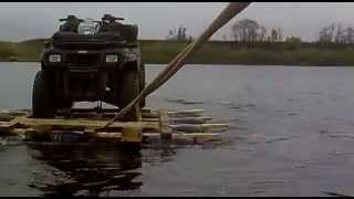 Самодельный плот для квадроцикла... Homemade raft