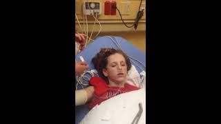 Coming out of anesthesia after broken arm.