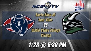 Santa Rosa Junior College vs Diablo Valley Men's Basketball LIVE 1/28/20
