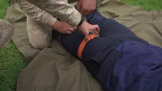 Занятие по военно медицинской подготовке в рамках участия в конкурсе «Дорожный патруль» АрМИ 2020
