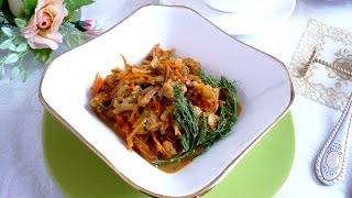 Готовим "ХЕ" (raw fish) из карпа, с морковью по-корейски.