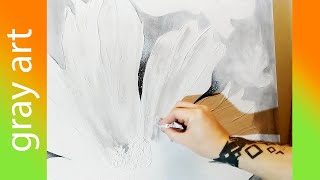 Цветок Акриловыми Красками / Акриловые краски / Нарисовать Цветок
