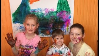 Мирилка -  Гори Мачу-Пікчу -  Малюємо Пальчиками / Finger painting Maccu Piccu kids show