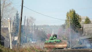 Демонтаж аварийных построек сводным отрядом Минобороны России в Тулуне