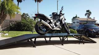 MyStage: motorcycle parked on stage