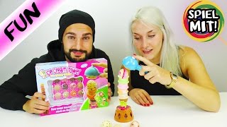 ICE CREAM TOWER CHALLENGE deutsch - NINA und KAAN bauen Eisturm | HOCHSTAPLER!