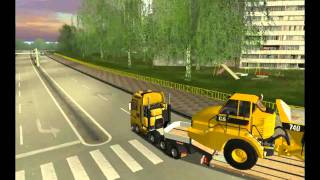 German Truck Simulator 2011 MAN TGX 8x4 CAT