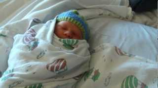 Adorable Big Sister meets Baby Brother for the first time