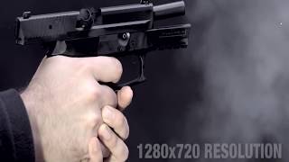 Стрельба с пистолета в slow mo