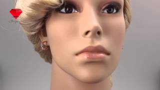 Bije.ru: Позолоченные серьги с разноцветными кристаллами Swarovski Jaana (Яана)