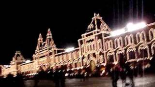 A Night in Moscow-2. The Red Square, Big Moskvoretsky bridge, Manege Square, ect.