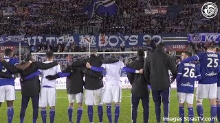 La communion après Racing-Nîmes Olympique