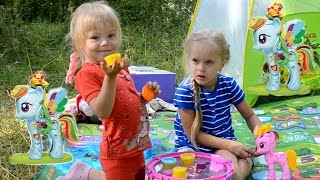 Май литл Пони МЛП набор пластилина Плейдо играем MLP My Little Pony unboxing Play-Doh set