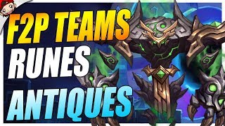 ? 2 TEAMS  F2P POUR FARMER LES RUNES ANTIQUES  - Summoners War FR