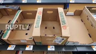 USA: Winter storm panic shopping leaves shelves empty in Dallas