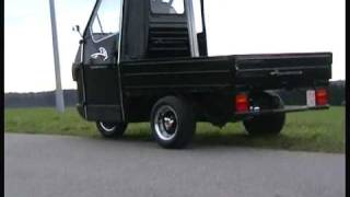 Piaggio Ape 50 downhill drive 2