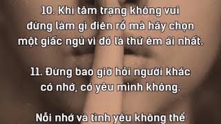 Hãy tập sống lạnh lùng và biết im lặng