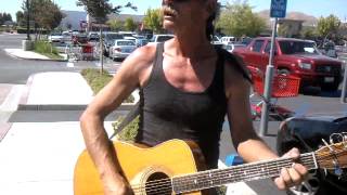 Homeless guy playing Tangerine by Led Zeppelin