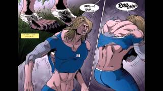 Nora´s attempt at being human (Woman - Werewolf Comic Transformation)