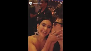 DUA LIPA AND ISAAC CAREW KISSING (Brit Awards 2019)