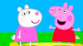 Свинка Пеппа строит песчаный остров, а Джордж его разрушил CARTOONS FOR KIDS