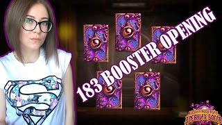 HearthStone: OPENING 183 BOOSTER CARD PACKS! [Whispers of the Old Gods]