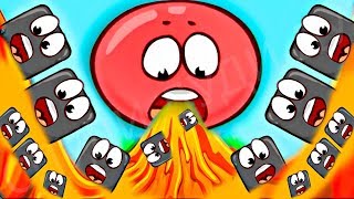КРАСНЫЙ ШАРИК 4 ПОПАЛ В Майнкрафт - ПОДЗЕМНЫЕ ХОДЫ новый мультик игра  шар RED BALL 4 Для детей