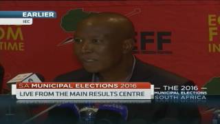 EFF's Julius Malema challenges journalists covering S.A elections to be innovative