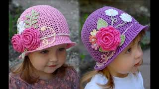 PERFECT very easy.Children's summer knitted panama caps