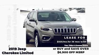 $325 Lease on the 2019 Jeep Cherokee Limited-Car Dealership | Eide Chrysler Pine City