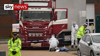 Driver arrested after 39 bodies found in lorry container in Essex