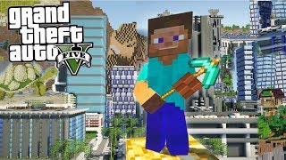 O MELHOR MOD DO MINECRAFT NO GTA 5 !!!! Mapas, Skins etc. INCRÍVEL