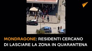 Mondragone: residenti cercano di lasciare la zona in quarantena