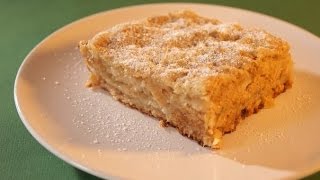 Самый простой яблочный пирог без замеса и без яиц, можно приготовить на сковороде
