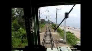 Из кабины электровоза ВЛ10-1300 на участке Лоо-Сочи