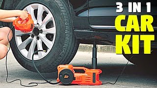 3 in 1 Electric Car Jack | Multi Function Car Gadget
