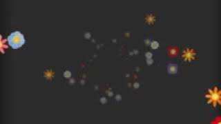 Футаж надвигающаяся россыпь из цветов